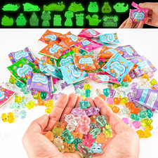 100Pcs Mini Glow in the Dark Animal Resin Models Mystery Resin Animals Blind Bag
