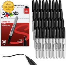 Sharpie Permanent Markers, Bulk Set, Fine Tip Markers, for Plastic, Metal, Wood,