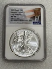2021 SILVER EAGLE TYPE 1 NGC MS70 ER ~~ TRUMP LABEL ~~
