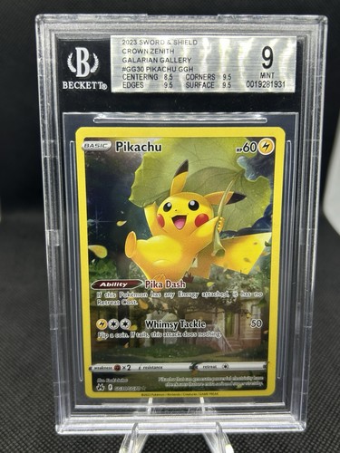 Pikachu graded BGS 9 for sale on eBay