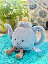 New Jellycat Vicky Teapot with Tags, Amuseables Collection Soft Plush Toy