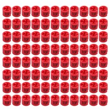 200 PCS Hanger Tag Buckle Dividers Tags for Clothes Markers Garment Clips