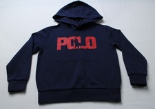 Polo Ralph Lauren Boy's Basic Pony Logo Double-Knit Hoodie JL3 Blue Size 6