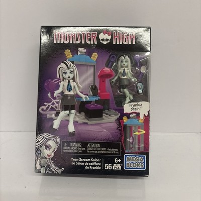 NEW! Monster High Mega Bloks Blocks Frankie Stein Teen Scream Salon 56pc.