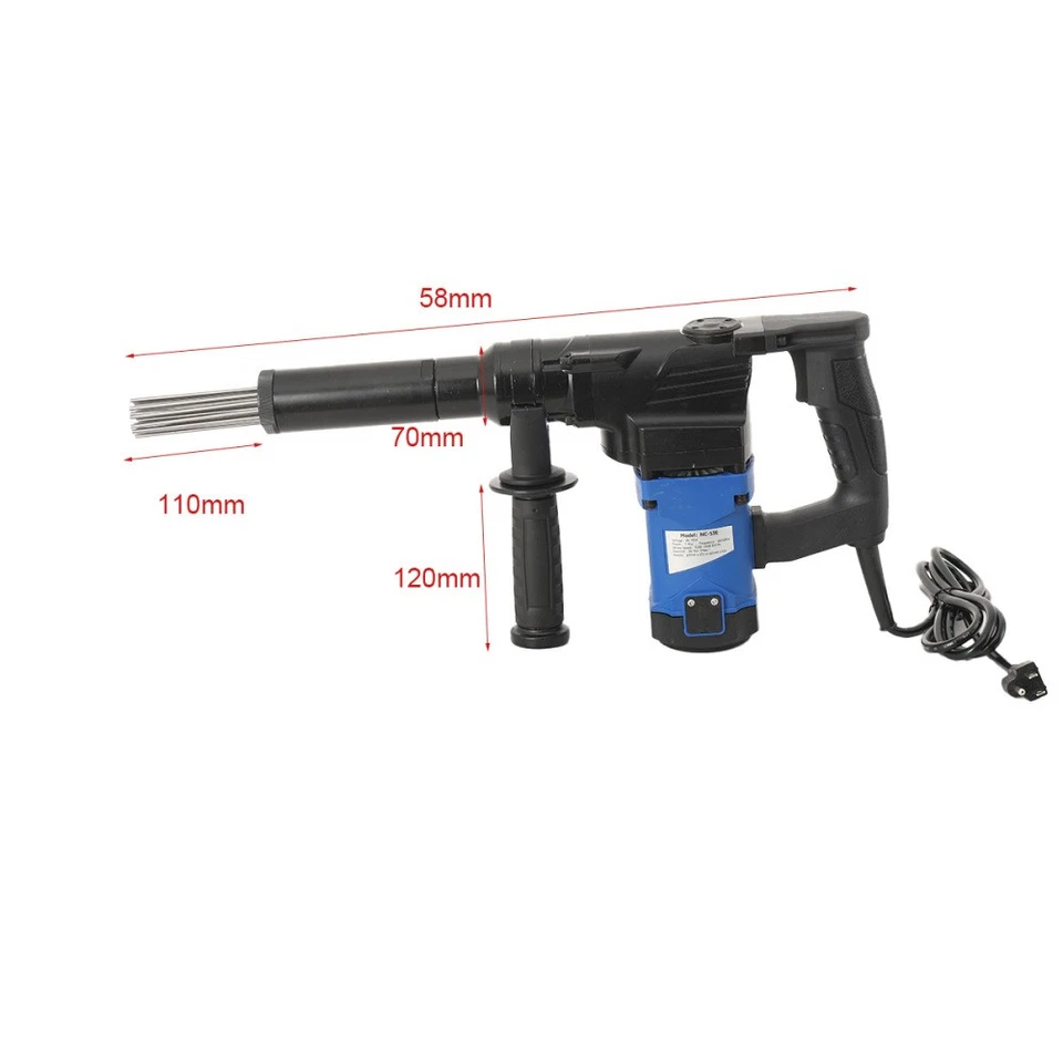 Electric Needle Scaler Needle Derusting Gun Marine Rust Removal Tool - Image 4 of 4