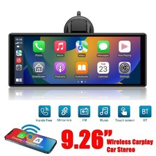 9.26" Car Portable Wireless Apple CarPlay Android Auto FM Touch Screen GPS