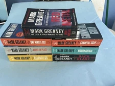 7 Mark Greaney Peperback Novels See Description For Titles And Condition.
