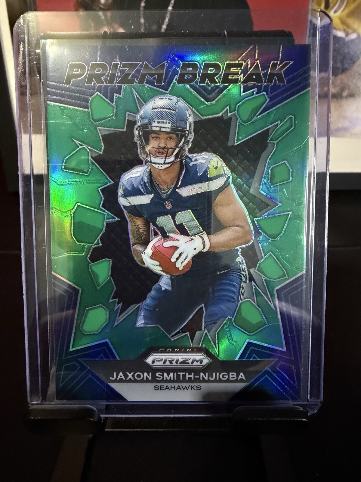 2023 Panini Prizm - Prizm Break Jaxon Smith-Njigba #PB-2 Green Prizm (RC)