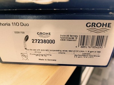 Grohe Euphoria 110 Duo 27238000 in Chrome *READ*