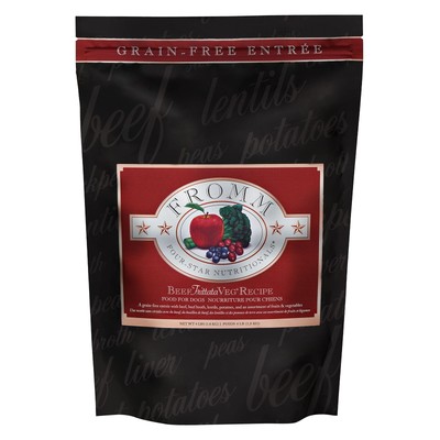Four-Star Nutritionals Beef Frittata Veg Dog Food - Premium Dry Dog Food - Be...