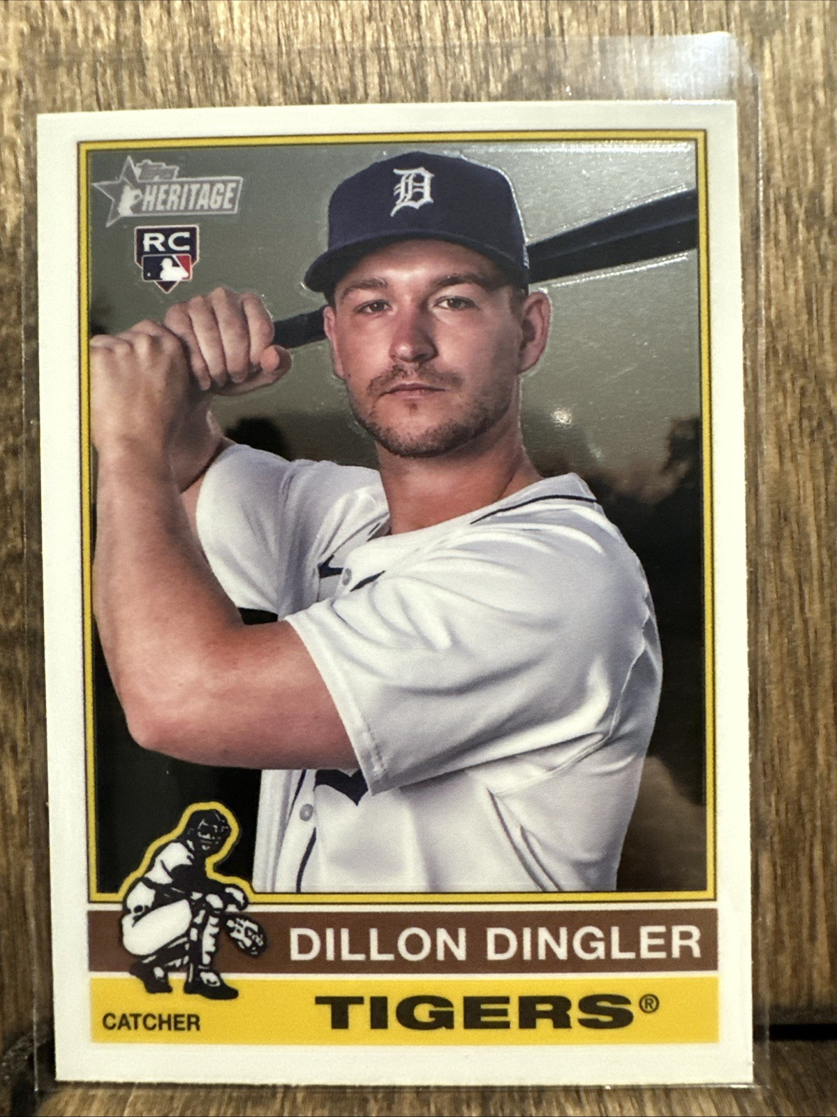 2025 Topps Heritage Dillon Dingler #130 Chrome RC Detroit Tigers