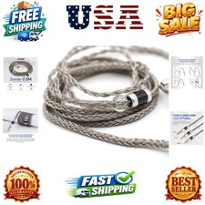 IEM Cable, 16 Core Silver Plated Earphone Upgraded Cords, 1.25m SPC in Ear Mo...