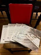 Creative Memories Christmas Red 12x12 Album Pages and Protectors Scrapbook Lot