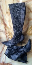 Mona Lisa - Bühnenbild Blumenstiefel mit Stilettoabsatz | Größe 40/38