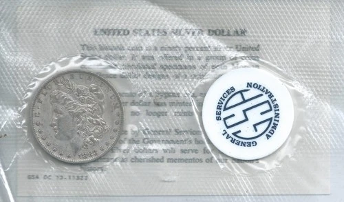 1883-O Morgan Silver Dollar New Orleans Blue GSA Soft Pack Rare Non CC XF-AU