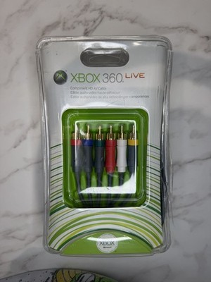 NEW Microsoft Xbox 360 Component HD AV Cable OEM Opened Original Package