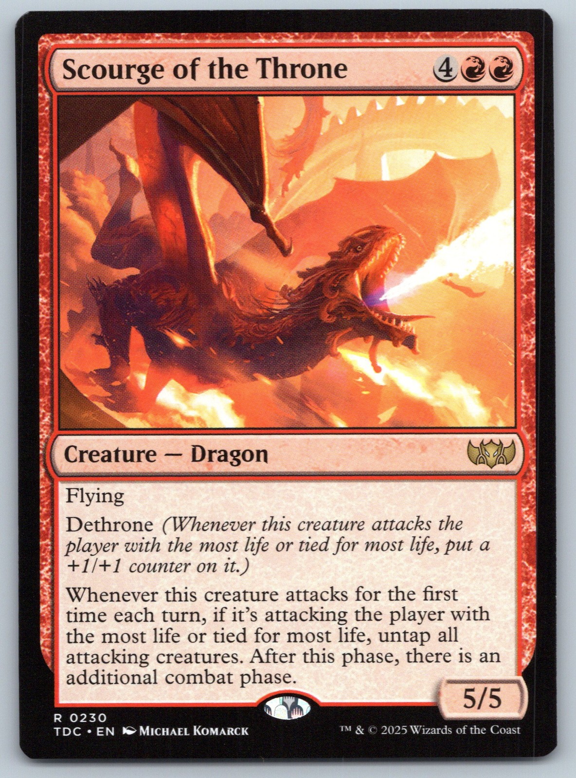 Scourge of the Throne - Commander: Tarkir: Dragonstorm - MTG - Near Mint
