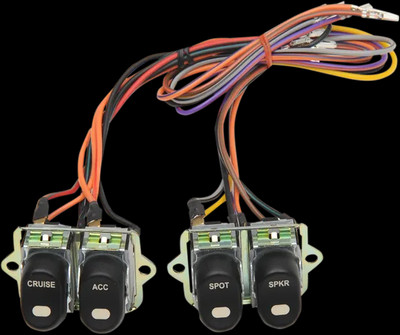 Drag Black Inner Fairing Rocker Switch Assembly for Harley Classic 96-13