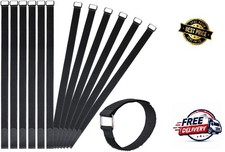 24 Inch Hook and Loop Cable Straps 12 Pack Reusable Nylon Cable Management