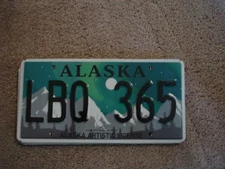 ALASKA ARTISTIC LICENSE  * LICENSE PLATE BUY ALL STATES HERE FREE SHIPPING