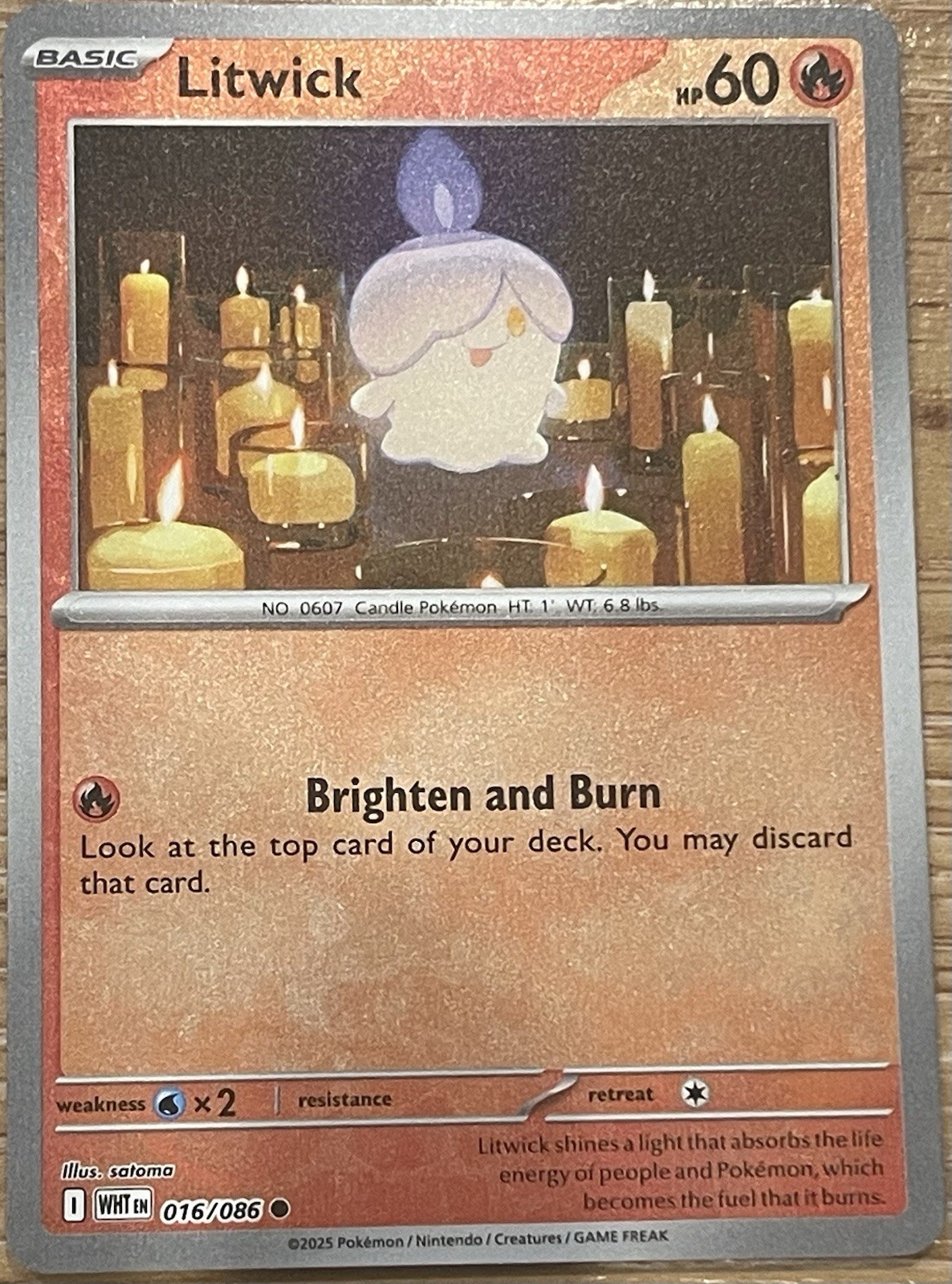 Litwick 016/086 Sv: White Flare Reverse Holo