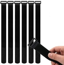 Reusable Cinch Straps 8 x 3/4 inch - Multipurpose Quality Hook and Loop Safe...