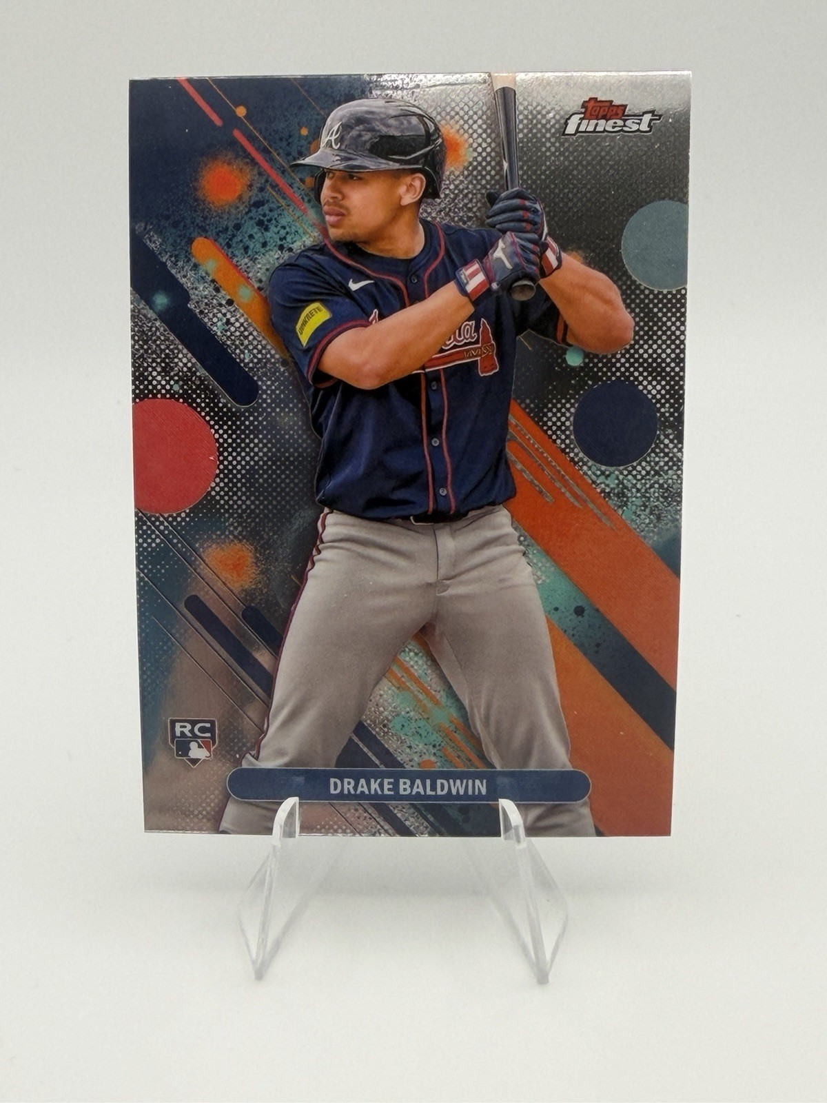 2025 Topps Finest #21 Drake Baldwin RC Rookie Card Atlanta Braves ROY common