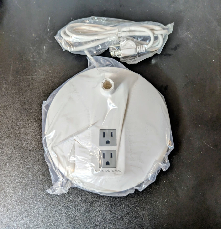 Humanscale Element Luz de Tarea LED Blanca | Base Tecnológica 2x Tomas de corriente de CA | Nuevo Foto 2 de 4