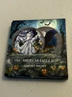 2024 Silver American Eagle $1 Halloween Ghost Night Edition Colorized