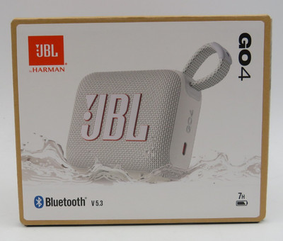 JBL Go 4 Portable Bluetooth Speaker White NEW SEALED