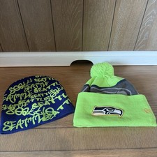 NEW ERA NFL Gold Collection On Field Sideline Winter Beanie Toque Seattle Hat