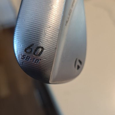 TaylorMade Milled Grind 3 Lob Wedge 60° SB-10° Steel Shaft Lamkin Grip Silver