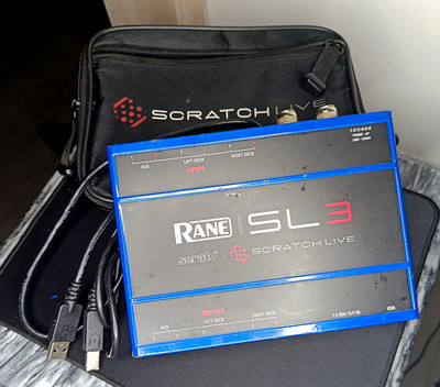 Rane SL3 DVS-Interface Serato Scratch Live Direct Thru 3 Kanäle Tasche+Kabel