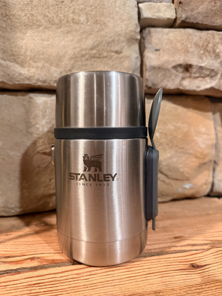 Stanley 18 Oz Stainless Steel Thermos Kitchen 20-00621 with Spork