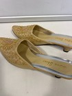 Women's Sequin Apricot Color Mules Size 9.5 Pointed Toe Shoes (40) Sun Shine — photo 2