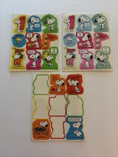 Vintage 80s Peanuts Hallmark Snoopy and Woodstock Stickers 22 