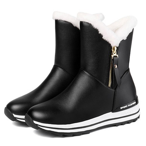 Kids Fashion Plush Lined Winter Warm Shoes School Casual High Top Snow Boot - Picture 10 of 16