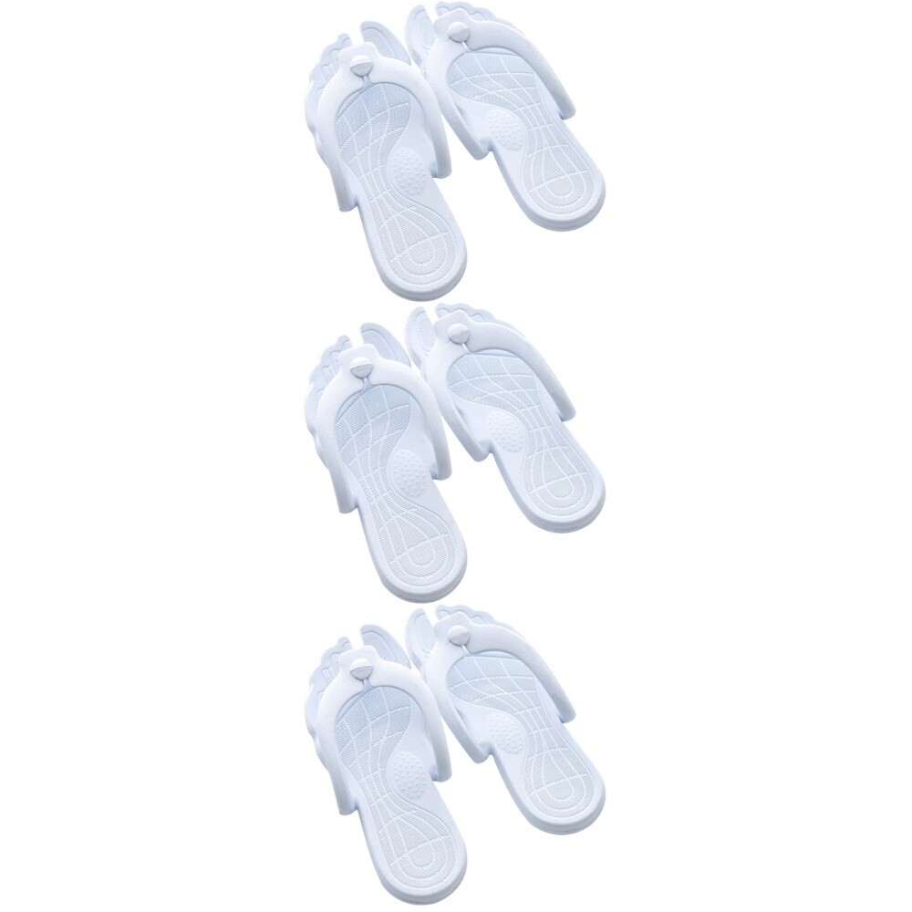 APL Confezione 3 Ciabatte Pieghevoli Anti Doccia Antiscivolo Sandali Spiaggia Uomo Donna Viaggio