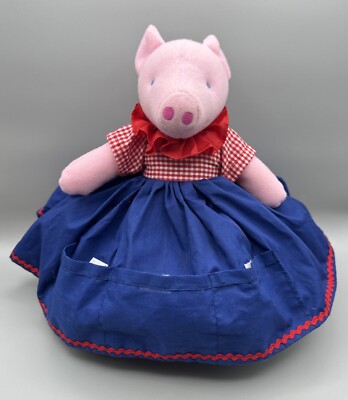Rare Latitude Enfant Three Little Pigs Wolf Topsy Turvy Plush Read- As Is