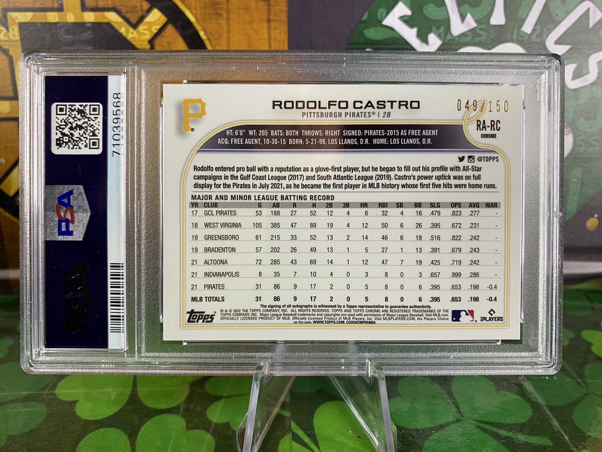 kanustin　refomed 23aw H-M-D CASTRO 2022 Bowman - Rodolfo Castro #9 for sale | eBay