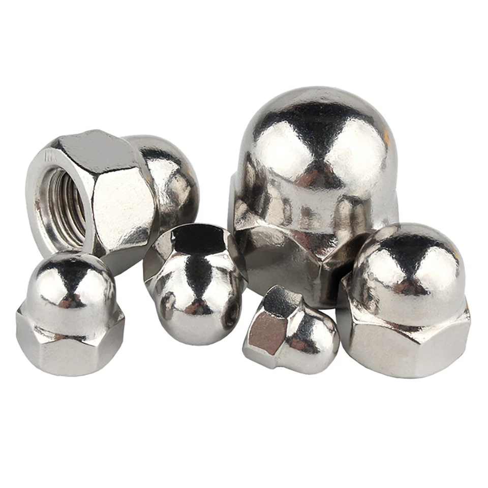 Hutmuttern Edelstahl A4 V4A DIN 1587 Hohe Form Hutmutter M3 M4 M6 M8 M10 M12 - Bild 4 von 4