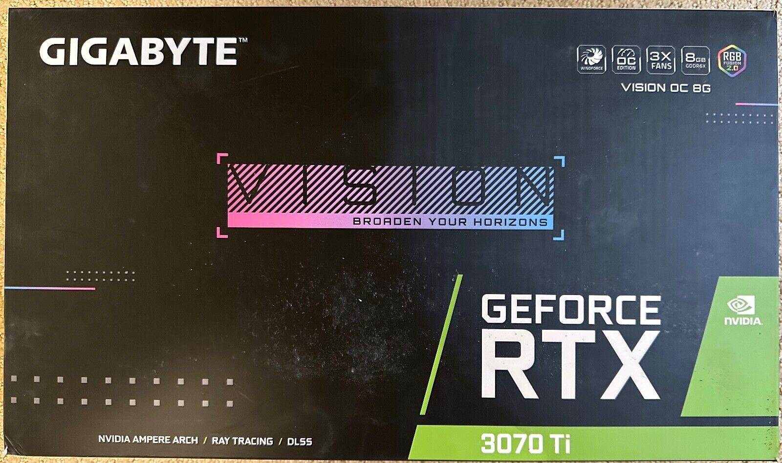 GIGABYTE GeForce RTX 3070 Ti VISION OC 8GB GDDR6X Graphics Card