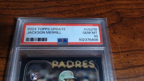 2024 Topps Update US210 Jackson Merrill RC PSA 10 - Picture 2 of 4
