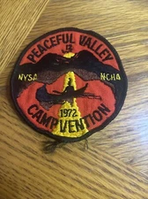 Vintage NYSA NEW YORK STATE ASSOC. NCHA Campers & Hikers 1972 CAMPVENTION Patch