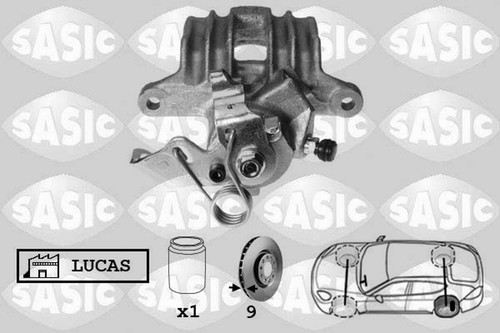 SASIC Bremssattel 6506010 für VW GOLF 4 1J1 POLO Variant 6V5 6N2 3 CLASSIC 6V2 1
