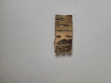 MIKE Belt Buckle Iconic 80s Cut Out Solid Brass Name Vtg Baron Taiwan