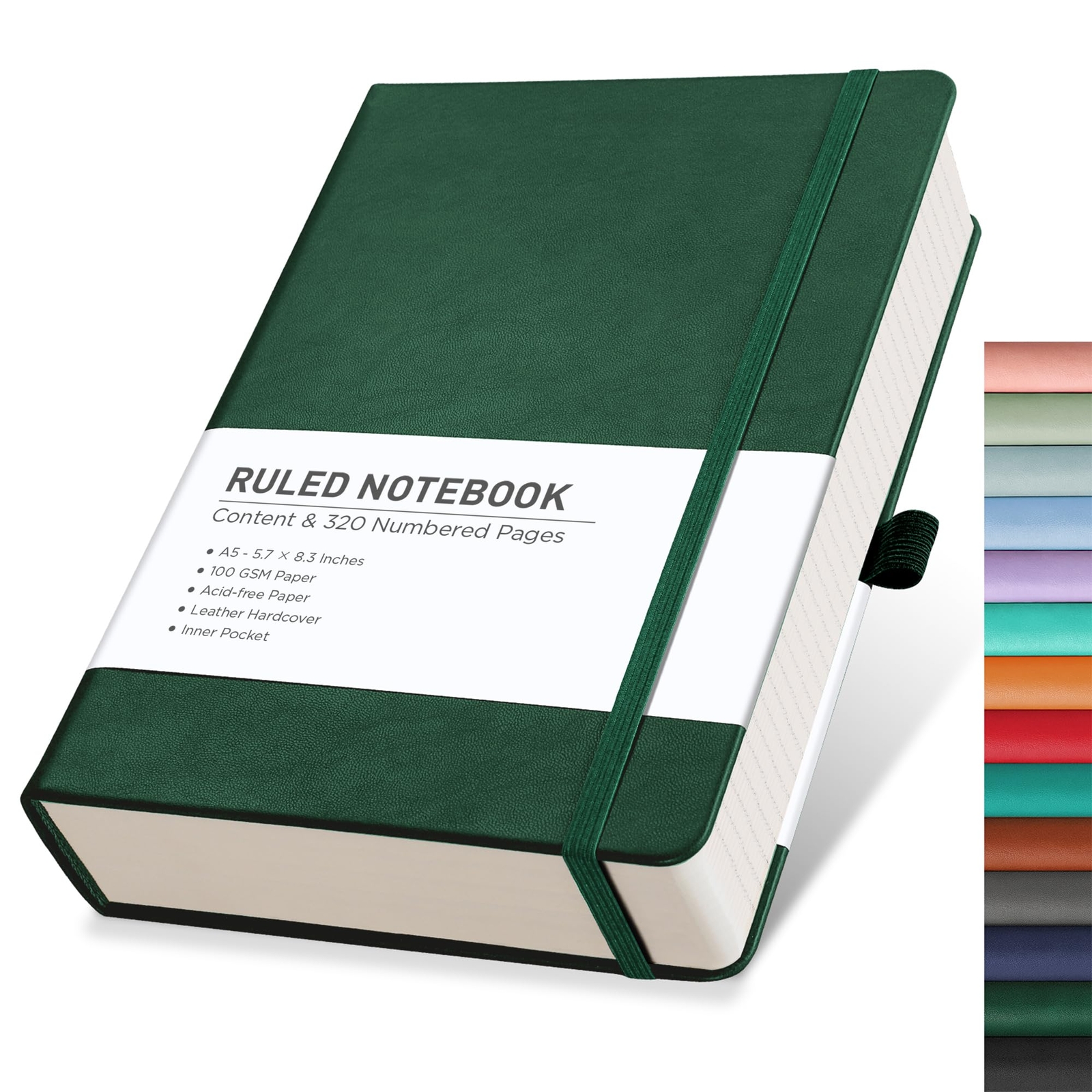 Journaling Notebooks, A5 Lined Notebook Journal with 320 Numbered Pages, Jour...