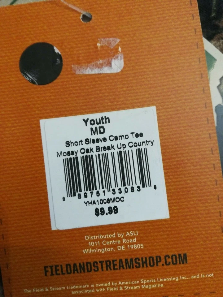 NBEW Field & Stream Youth Short Sleeve Tee Shirt, Mossy Oak Country, Size M - Image 4 of 4