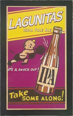 Lagunitas Ipa India Pale Ale Craft Beer It S A Knock Out Poster 19 X 12 Ebay