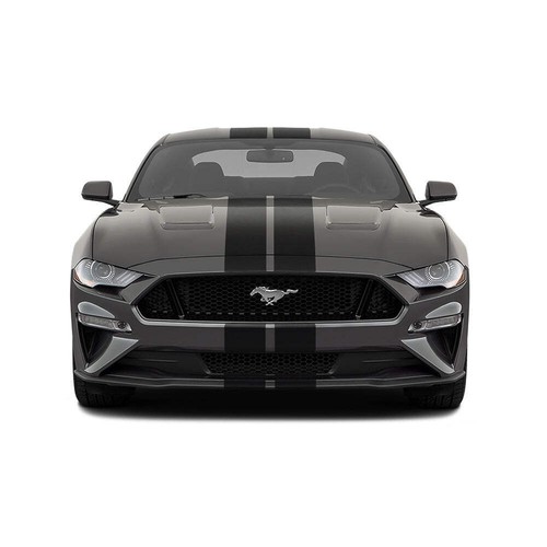 GT 500 Dual 11" Racing Stripes Self Healing Vinyl fits Ford Mustang 2015 to 2023 - Picture 9 of 16